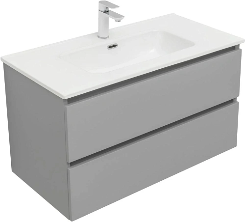 Тумба под раковину Aquanet Вега 2.0 90 мисти грин 00337962 подвесная Тумба под раковину Aquanet Вега 2.0 90 мисти грин 00337962 подвесная