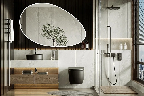 Унитаз подвесной ABBER Bequem AC1100TMB черный матовый, безободковый, смыв торнадо Унитаз подвесной ABBER Bequem AC1100TMB черный матовый, безободковый, смыв торнадо