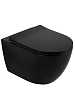 Унитаз подвесной Wonzon &amp; Woghand NILE безободковый, черный матовый (WW-UP2210-MB)