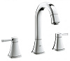 Картинка анонса товара «смеситель для раковины grohe grandera на 3 отверстия, высокий излив (20389000)»