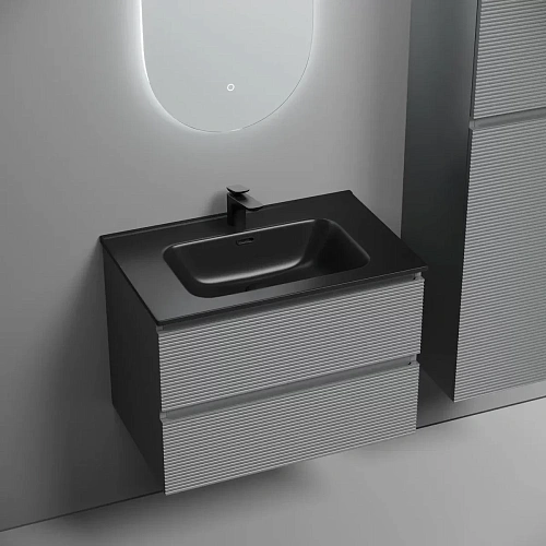 Тумба под раковину Sancos Folk FL70ES 690х445х500 Ergraut soft, подвесная Тумба под раковину Sancos Folk FL70ES 690х445х500 Ergraut soft, подвесная