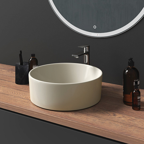 Раковина GROSSMAN Color GR-3013BEM (400x400x150) бежевая матовая Раковина GROSSMAN Color GR-3013BEM (400x400x150) бежевая матовая