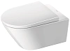 Унитаз подвесной Duravit D-Neo 45770900A1 Rimless с сиденьем микролифт Soft Close, цвет белый