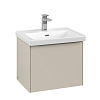 Картинка анонса товара «тумба под раковину villeroy &amp; boch subway 3.0 с подсветкой cashmere grey / cashmere grey c579l0vn»
