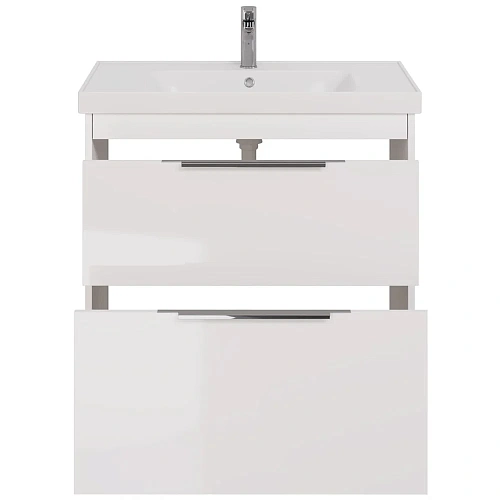 Тумба под раковину DREJA PRIME, 90 см, подвесная/напольная, 2 ящика, белый глянец 99.9302 Тумба под раковину DREJA PRIME, 90 см, подвесная/напольная, 2 ящика, белый глянец 99.9302