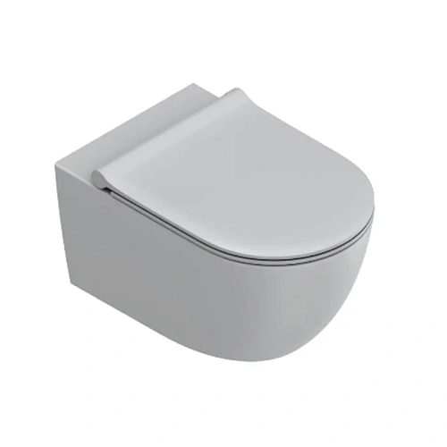 Унитаз подвесной Catalano Sfera 0511550023 55x35, безободковый, серый матовый Унитаз подвесной Catalano Sfera 0511550023 55x35, безободковый, серый матовый