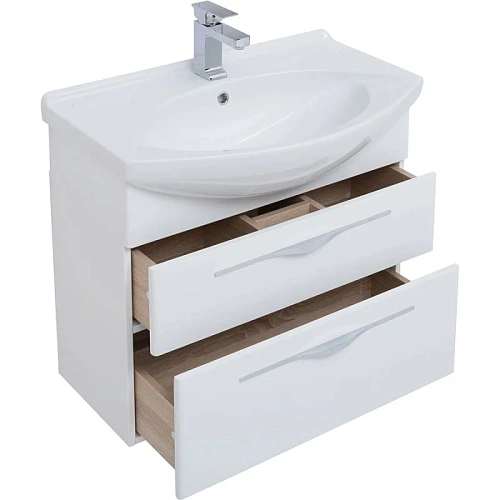 Комплект мебели Aquanet Ирвин 75 белый 00210253 Комплект мебели Aquanet Ирвин 75 белый 00210253