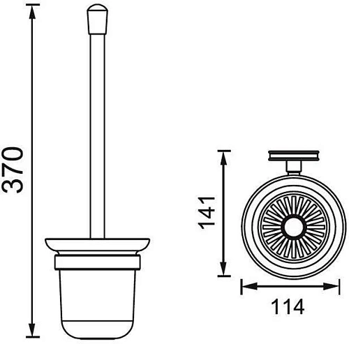 Ершик для унитаза Aquanet 6388 Ершик для унитаза Aquanet 6388