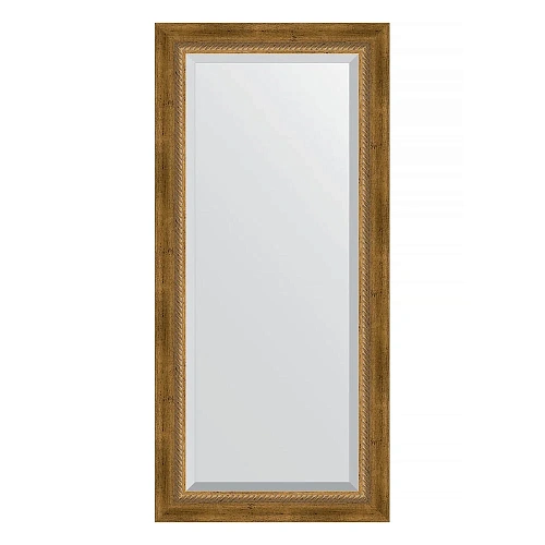 Зеркало в багетной раме Evoform Exclusive BY 3484 53 x 113 см, состаренная бронза с плетением Зеркало в багетной раме Evoform Exclusive BY 3484 53 x 113 см, состаренная бронза с плетением