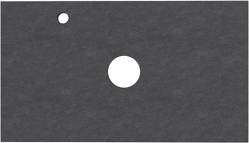 Столешница Aquanet Flat 80 00345782 графит, с отверстием слева Столешница Aquanet Flat 80 00345782 графит, с отверстием слева