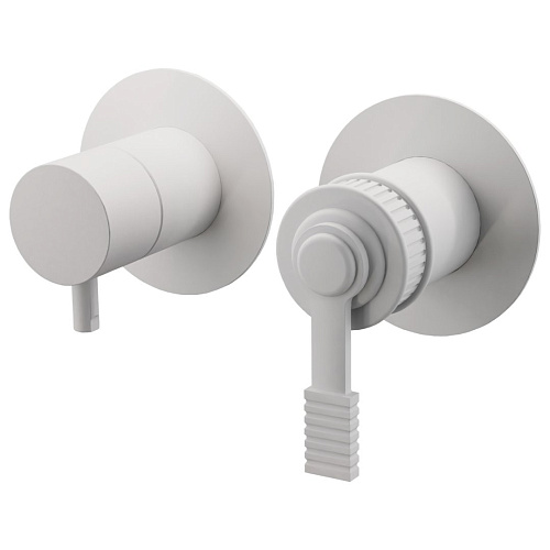 Смеситель для душа Remer Atelier AL93ZPWBBO, белый матовый Смеситель для душа Remer Atelier AL93ZPWBBO, белый матовый