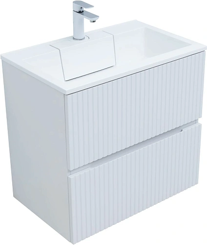Тумба под раковину Aquanet Джейн 70 белый матовый 00313285 напольная/подвесная Тумба под раковину Aquanet Джейн 70 белый матовый 00313285 напольная/подвесная