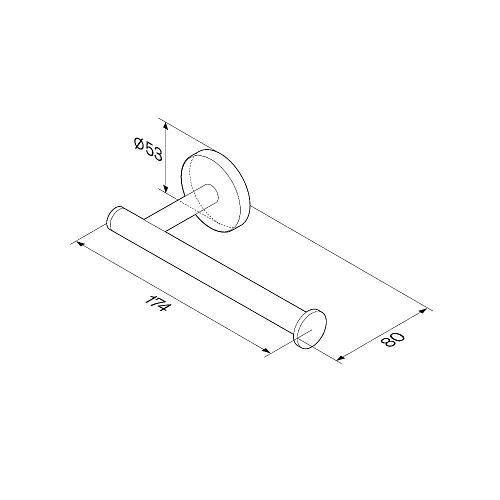 Держатель туалетной бумаги AM.PM X-Joy A85A34122 черный Держатель туалетной бумаги AM.PM X-Joy A85A34122 черный