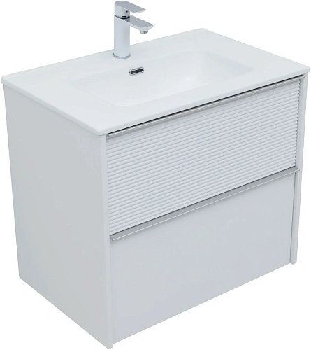 Тумба под раковину Aquanet Вита 70 белый матовый 00330476 подвесная Тумба под раковину Aquanet Вита 70 белый матовый 00330476 подвесная