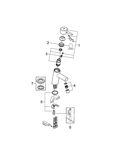 Смеситель для раковины GROHE Concetto с ограничением расхода воды, хром (3224010E) Смеситель для раковины GROHE Concetto с ограничением расхода воды, хром (3224010E)