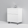 Картинка анонса товара «тумба с раковиной am.pm gem m90-fsx0752-wc0752wg напольная, 75 см, 2 ящика push-to-open, белый»