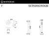 Душевой гарнитур WHITECROSS SET50MICRONIB брашированный никель Душевой гарнитур WHITECROSS SET50MICRONIB брашированный никель