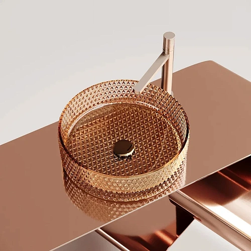 Раковина Ceramica Nova CRISTAL CN6058 бежевый накладная Раковина Ceramica Nova CRISTAL CN6058 бежевый накладная