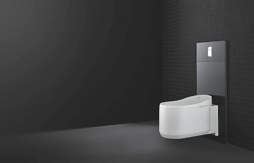 Стеклянный модуль для унитаза с панелью смыва GROHE Skate Cosmopolitan, черный (39374KS0) Стеклянный модуль для унитаза с панелью смыва GROHE Skate Cosmopolitan, черный (39374KS0)