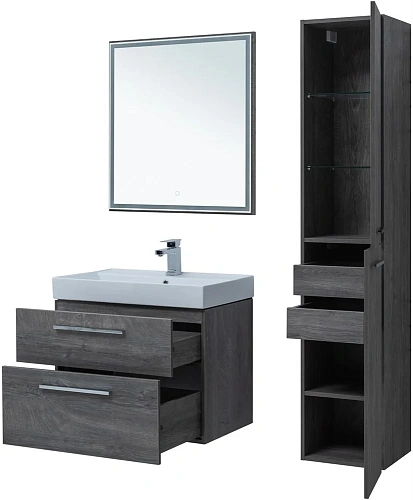 Тумба под раковину Aquanet Nova 75 дуб рошелье (2 ящика) 00242260 Тумба под раковину Aquanet Nova 75 дуб рошелье (2 ящика) 00242260