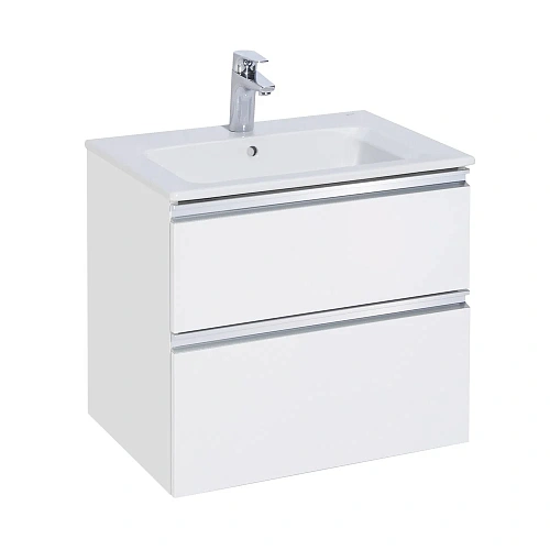 Тумба под раковину Roca The Gap 60 белый глянец 2 ящика A857397806 Тумба под раковину Roca The Gap 60 белый глянец 2 ящика A857397806