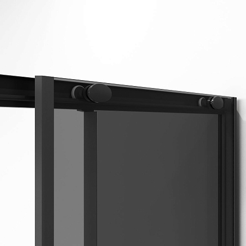 Душевой уголок Niagara Nova NG-2830-34BLACK (100x100x195) квадратная, раздвижная, черный матовый, стекло тониров Душевой уголок Niagara Nova NG-2830-34BLACK (100x100x195) квадратная, раздвижная, черный матовый, стекло тониров