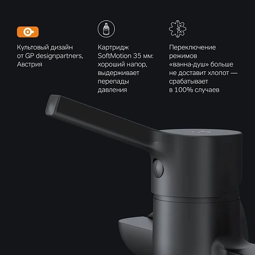 Смеситель для ванны AM.PM X-Joy S F85B90122 черный Смеситель для ванны AM.PM X-Joy S F85B90122 черный