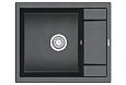 Кухонная мойка Granula 6002, ШВАРЦ (чёрный металлик), кварц 600х500 Кухонная мойка Granula 6002, ШВАРЦ (чёрный металлик), кварц 600х500
