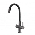Смеситель для кухни Milacio Ultra 560 (MCU.560.GM) под фильтр, вороненая сталь Смеситель для кухни Milacio Ultra 560 (MCU.560.GM) под фильтр, вороненая сталь