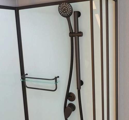 Душевая кабина Frank F420 Black 420040 120x120 Душевая кабина Frank F420 Black 420040 120x120