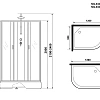 Душевая кабина Niagara Classic NG-33294-14RBKTG (1200х900х2100) средний поддон (26см) стекло матовое 332944RBKTG Душевая кабина Niagara Classic NG-33294-14RBKTG (1200х900х2100) средний поддон (26см) стекло матовое 332944RBKTG