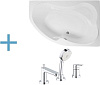 Картинка анонса товара «акриловая ванна aquanet capri 170x110 r (каркас + смеситель grohe bauedge 2511700a) 00203922 + 00155684 + 00240613»