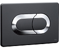 Клавиша смыва OLI SALINA 640097 пневматическая двухрежимная, черный soft-touch, хром глянцевый Клавиша смыва OLI SALINA 640097 пневматическая двухрежимная, черный soft-touch, хром глянцевый