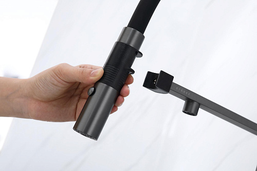 Смеситель для кухни Paulmark Gravity вороненая сталь Gr213888-GM Смеситель для кухни Paulmark Gravity вороненая сталь Gr213888-GM