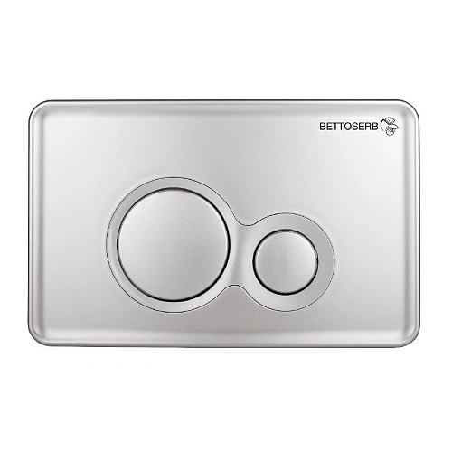Клавиша смыва BETTOSERB TWIN 40006462 хром матовый Клавиша смыва BETTOSERB TWIN 40006462 хром матовый