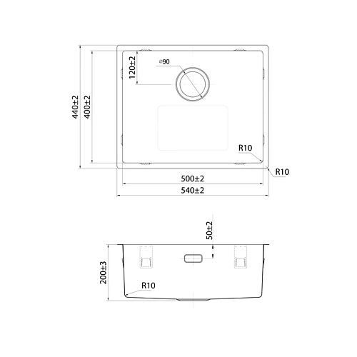 Кухонная мойка IDDIS Prime (PRI54S0i77) нержавеющая сталь, сатин, 540x440 Кухонная мойка IDDIS Prime (PRI54S0i77) нержавеющая сталь, сатин, 540x440