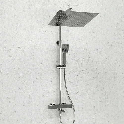 Душевая система WasserKRAFT A199.119.141.010.CH Thermo с термостатом хром Душевая система WasserKRAFT A199.119.141.010.CH Thermo с термостатом хром