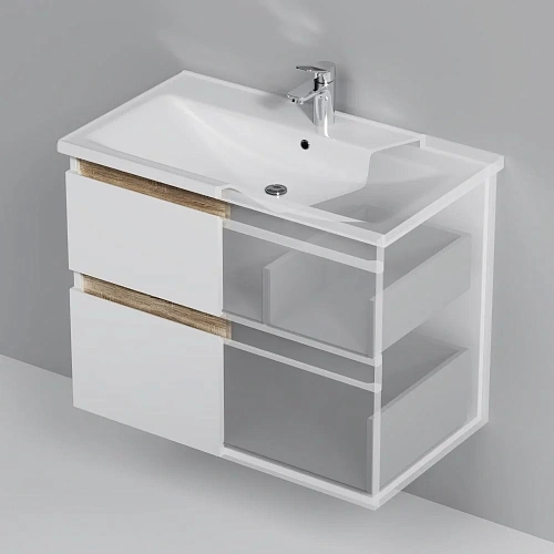 Тумба под раковину AM.PM X-Joy M85AFHX0802WG подвесная, 80 см, белый Тумба под раковину AM.PM X-Joy M85AFHX0802WG подвесная, 80 см, белый