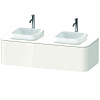 Картинка анонса товара «тумба под раковину duravit happy d.2 plus hp4943b2222 подвесная 130 см белая»