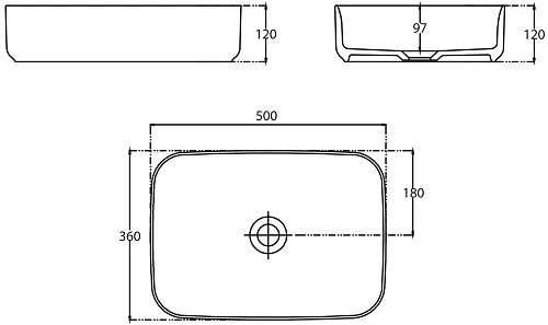 Раковина Allen Brau Fantasy 50 4.11021.AN антрацит Раковина Allen Brau Fantasy 50 4.11021.AN антрацит