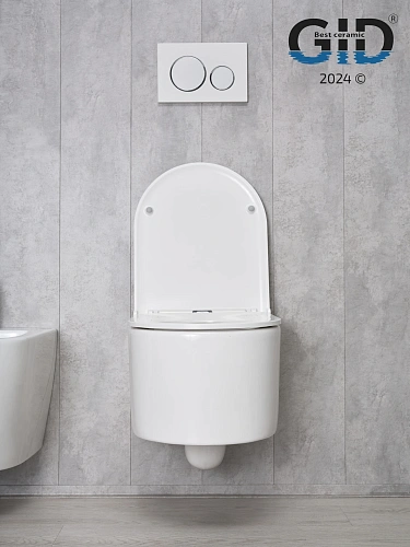 Унитаз подвесной Gid Tr2150 62233Y белый 49x36x36 с крышкой микролифт Унитаз подвесной Gid Tr2150 62233Y белый 49x36x36 с крышкой микролифт