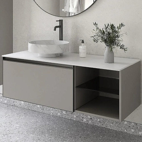 Тумба под раковину Armadi Art QUATRO 6 120см (80+40) LUNA профиль ANTHRACITE 790-M6-120-L-A Тумба под раковину Armadi Art QUATRO 6 120см (80+40) LUNA профиль ANTHRACITE 790-M6-120-L-A