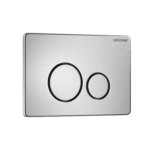 Клавиша смыва GROSSMAN Style 700.K31.05.12M.12M хром сатиновый Клавиша смыва GROSSMAN Style 700.K31.05.12M.12M хром сатиновый