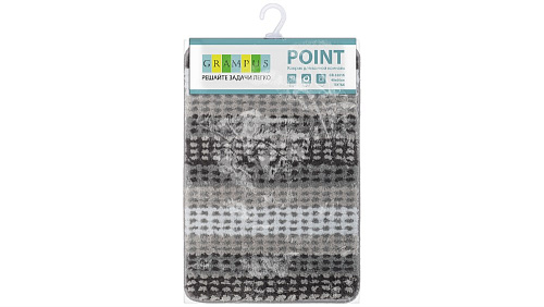 Коврик Grampus Point, GR-5201K, серый, 40х60 см Коврик Grampus Point, GR-5201K, серый, 40х60 см