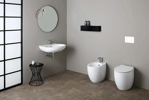 Унитаз приставной Simas Bormio BR01bi безободковый Унитаз приставной Simas Bormio BR01bi безободковый