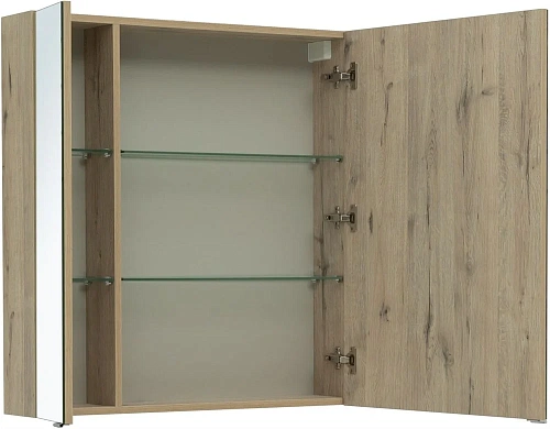 Зеркальный шкаф Aquanet Алвита New 80 дуб веллингтон белый 00277537 Зеркальный шкаф Aquanet Алвита New 80 дуб веллингтон белый 00277537