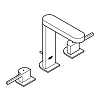 Смеситель для раковины GROHE Plus на 3 отверстия, M-Size (20301003) Смеситель для раковины GROHE Plus на 3 отверстия, M-Size (20301003)
