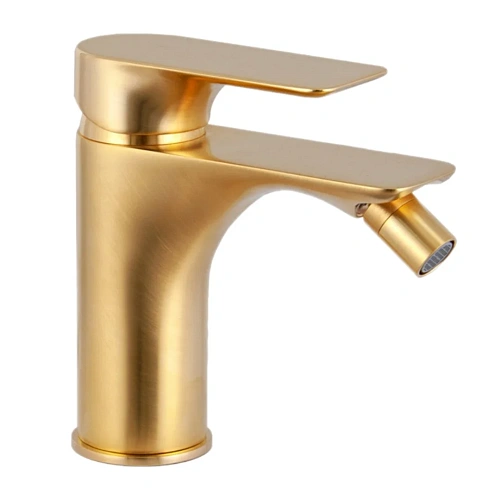 Смеситель для биде Remer Infinity I22BG, золото брашированное Смеситель для биде Remer Infinity I22BG, золото брашированное