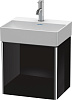 Картинка анонса товара «тумба под раковину duravit xsquare xs4060r4040 подвесная 43 см черный глянцевый»