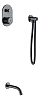 Душевая система Boheme TECH 154-SGM Shine Gun Metal встраиваемая